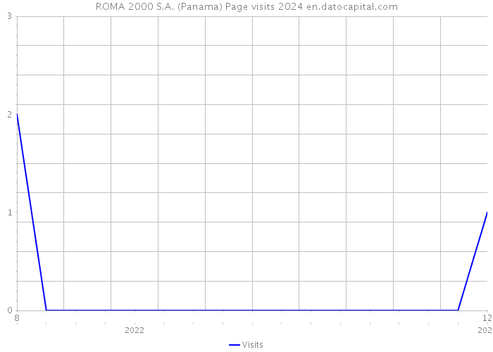 ROMA 2000 S.A. (Panama) Page visits 2024 