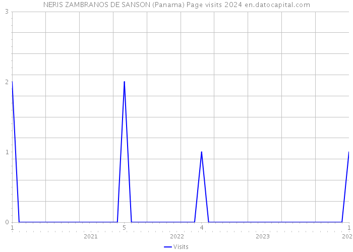 NERIS ZAMBRANOS DE SANSON (Panama) Page visits 2024 