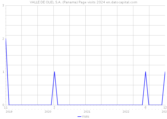 VALLE DE OLID, S.A. (Panama) Page visits 2024 