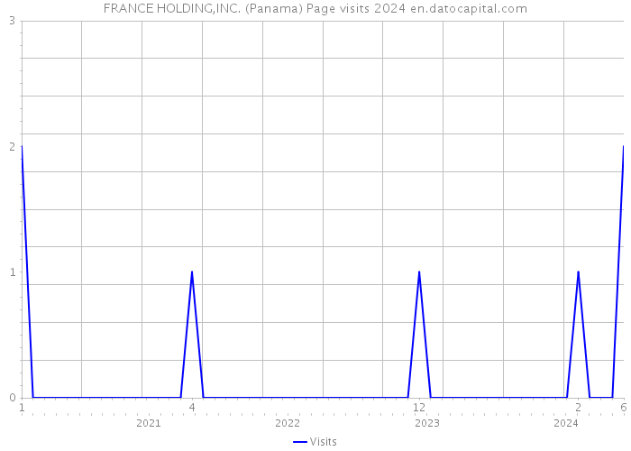 FRANCE HOLDING,INC. (Panama) Page visits 2024 