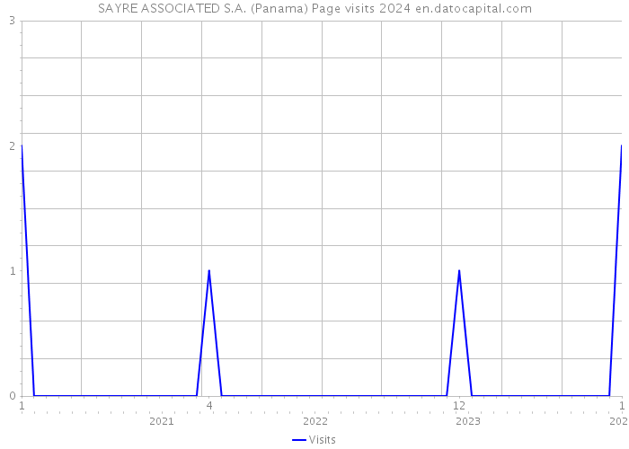 SAYRE ASSOCIATED S.A. (Panama) Page visits 2024 