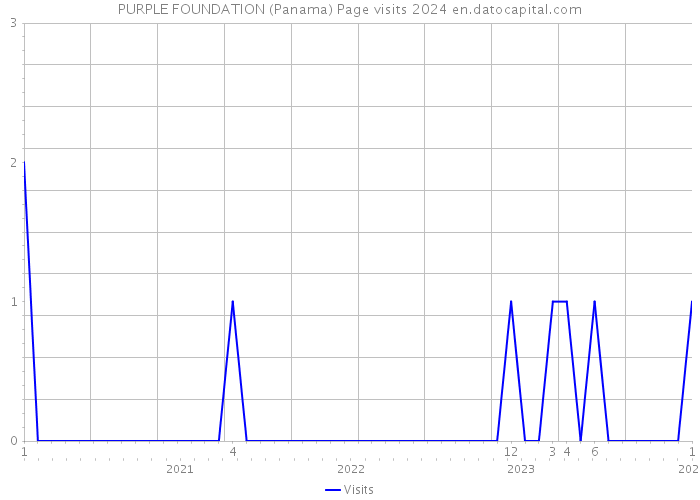 PURPLE FOUNDATION (Panama) Page visits 2024 