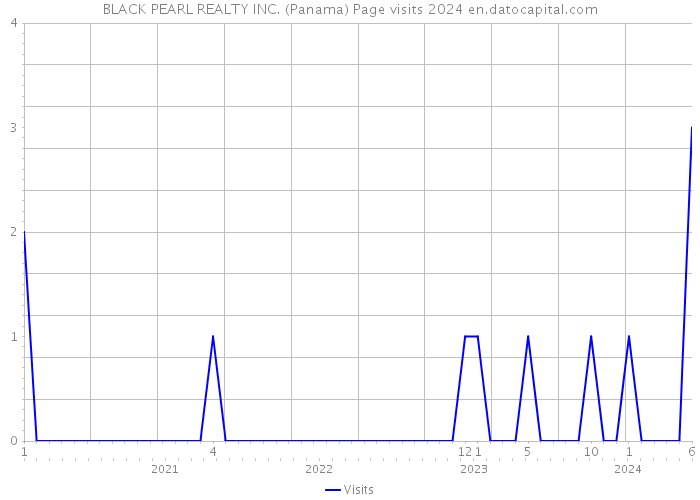 BLACK PEARL REALTY INC. (Panama) Page visits 2024 