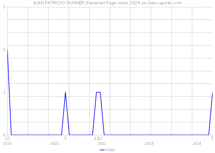 JUAN PATRICIO SKINNER (Panama) Page visits 2024 