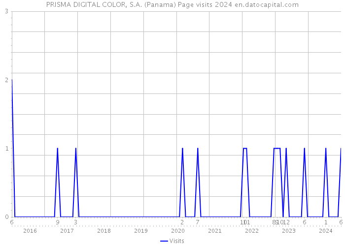 PRISMA DIGITAL COLOR, S.A. (Panama) Page visits 2024 
