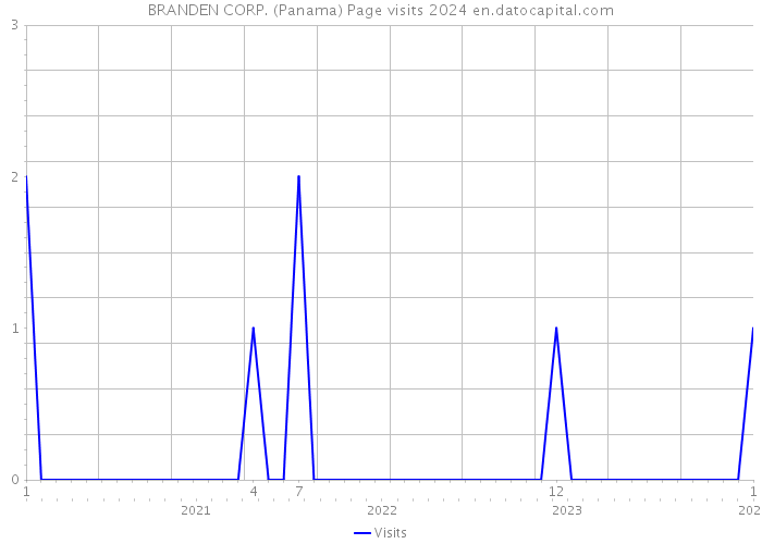 BRANDEN CORP. (Panama) Page visits 2024 