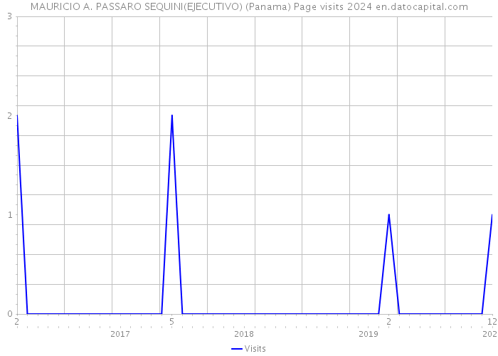 MAURICIO A. PASSARO SEQUINI(EJECUTIVO) (Panama) Page visits 2024 