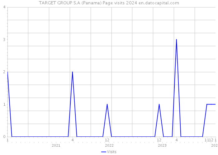 TARGET GROUP S.A (Panama) Page visits 2024 