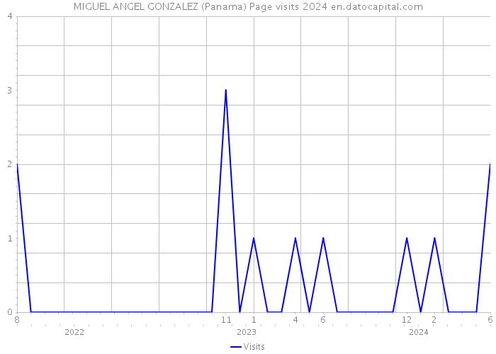 MIGUEL ANGEL GONZALEZ (Panama) Page visits 2024 