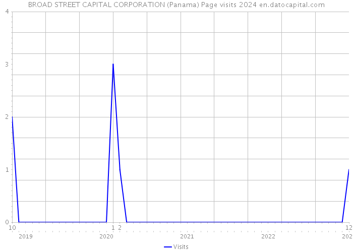 BROAD STREET CAPITAL CORPORATION (Panama) Page visits 2024 