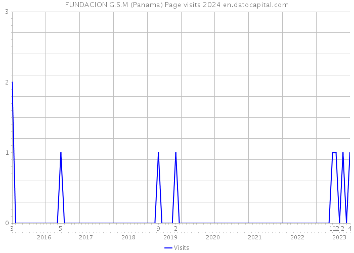 FUNDACION G.S.M (Panama) Page visits 2024 