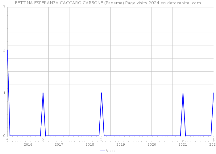 BETTINA ESPERANZA CACCARO CARBONE (Panama) Page visits 2024 