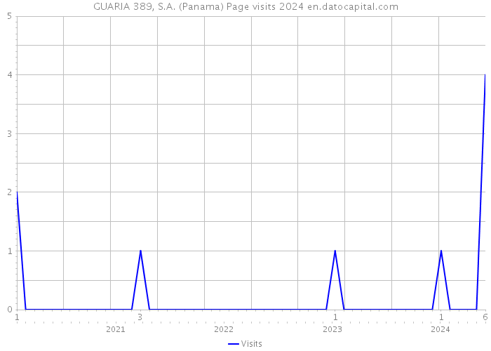GUARIA 389, S.A. (Panama) Page visits 2024 
