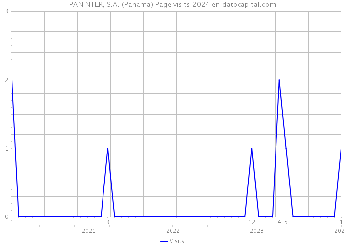 PANINTER, S.A. (Panama) Page visits 2024 