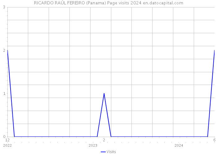 RICARDO RAÚL FEREIRO (Panama) Page visits 2024 