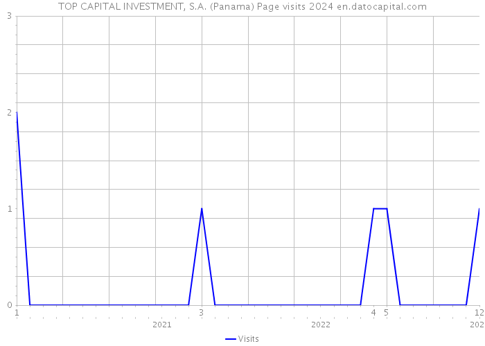 TOP CAPITAL INVESTMENT, S.A. (Panama) Page visits 2024 