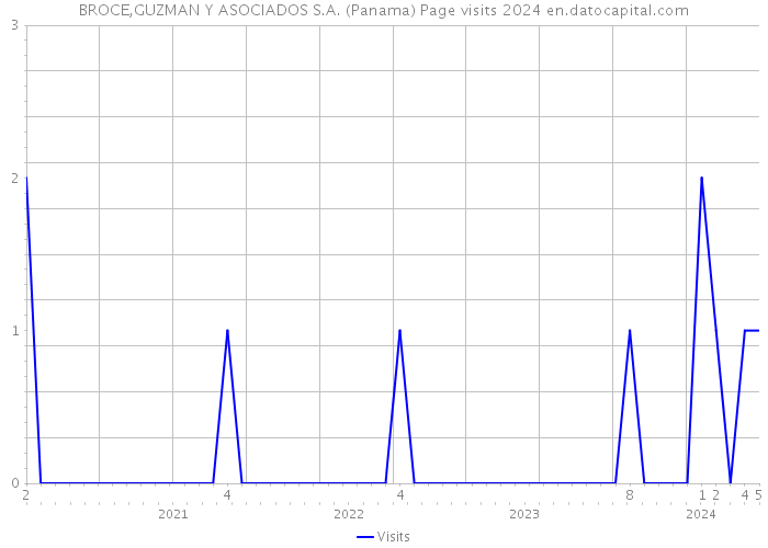 BROCE,GUZMAN Y ASOCIADOS S.A. (Panama) Page visits 2024 