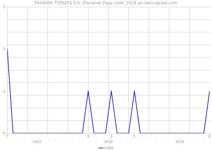 PANAMA TOPLESS S.A. (Panama) Page visits 2024 