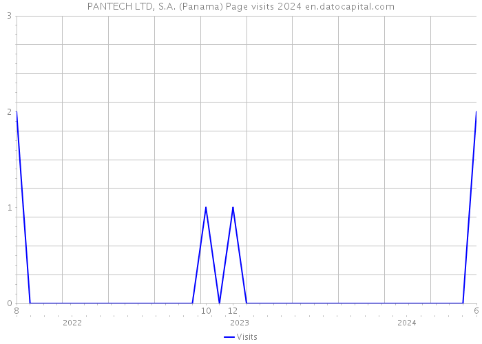 PANTECH LTD, S.A. (Panama) Page visits 2024 