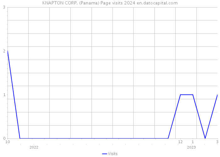 KNAPTON CORP. (Panama) Page visits 2024 