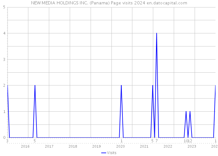 NEW MEDIA HOLDINGS INC. (Panama) Page visits 2024 