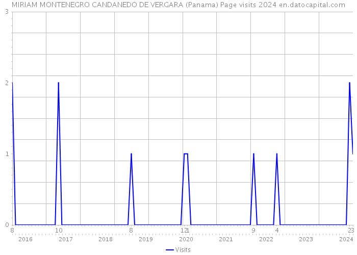 MIRIAM MONTENEGRO CANDANEDO DE VERGARA (Panama) Page visits 2024 