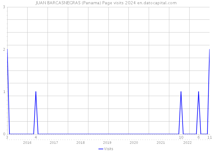 JUAN BARCASNEGRAS (Panama) Page visits 2024 