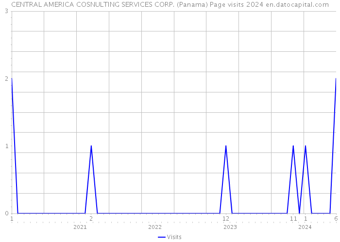 CENTRAL AMERICA COSNULTING SERVICES CORP. (Panama) Page visits 2024 