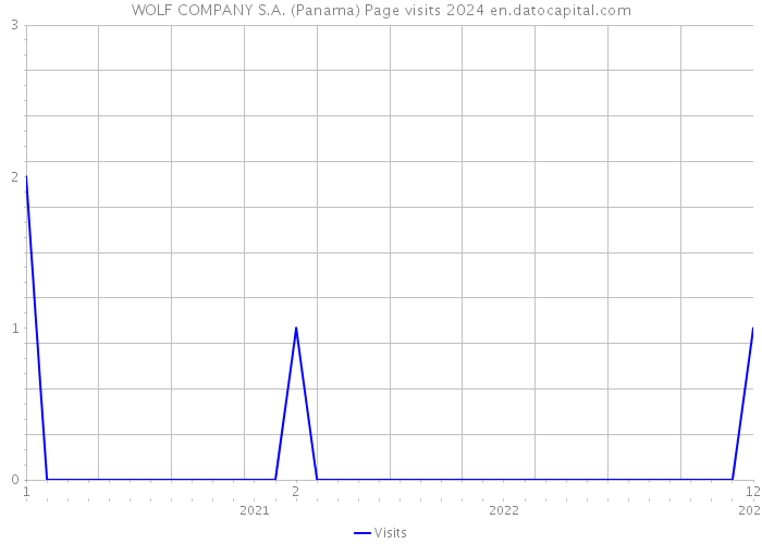 WOLF COMPANY S.A. (Panama) Page visits 2024 