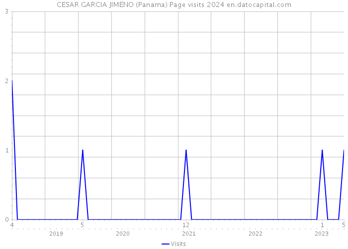 CESAR GARCIA JIMENO (Panama) Page visits 2024 