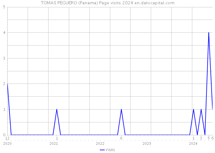 TOMAS PEGUERO (Panama) Page visits 2024 