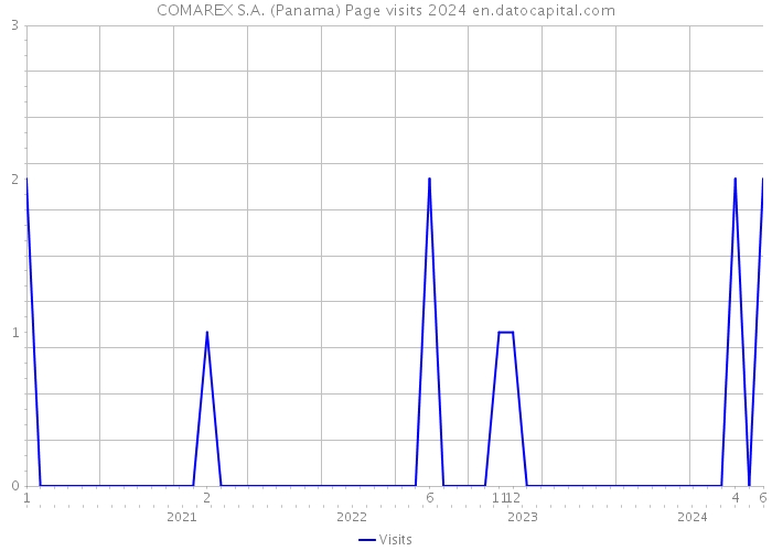COMAREX S.A. (Panama) Page visits 2024 