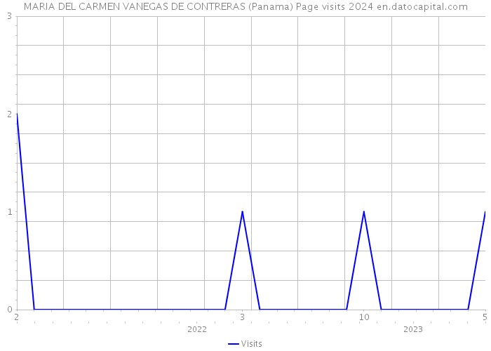 MARIA DEL CARMEN VANEGAS DE CONTRERAS (Panama) Page visits 2024 