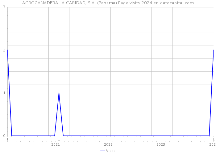 AGROGANADERA LA CARIDAD, S.A. (Panama) Page visits 2024 
