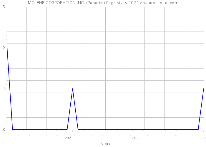 MOLENE CORPORATION INC. (Panama) Page visits 2024 