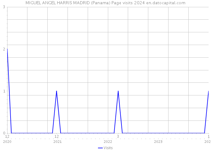 MIGUEL ANGEL HARRIS MADRID (Panama) Page visits 2024 