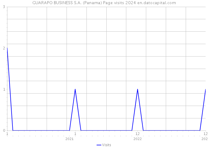 GUARAPO BUSINESS S.A. (Panama) Page visits 2024 
