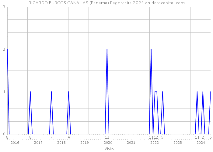 RICARDO BURGOS CANALIAS (Panama) Page visits 2024 
