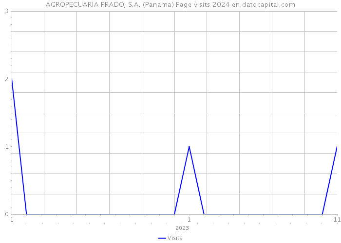 AGROPECUARIA PRADO, S.A. (Panama) Page visits 2024 