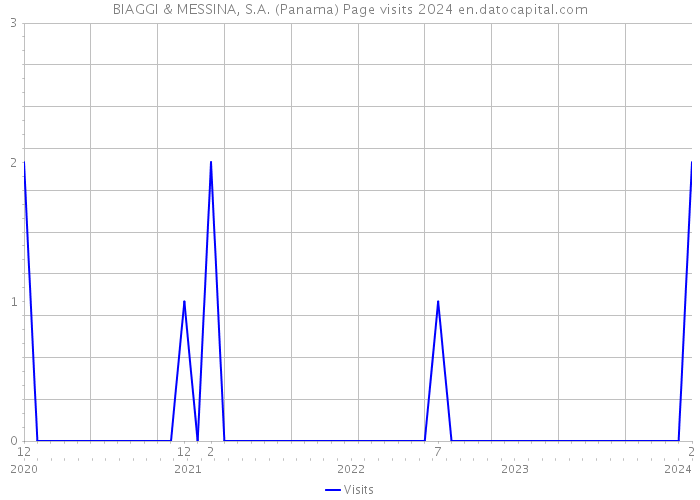 BIAGGI & MESSINA, S.A. (Panama) Page visits 2024 