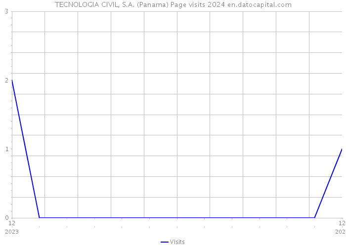 TECNOLOGIA CIVIL, S.A. (Panama) Page visits 2024 