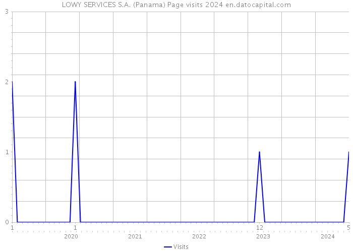 LOWY SERVICES S.A. (Panama) Page visits 2024 