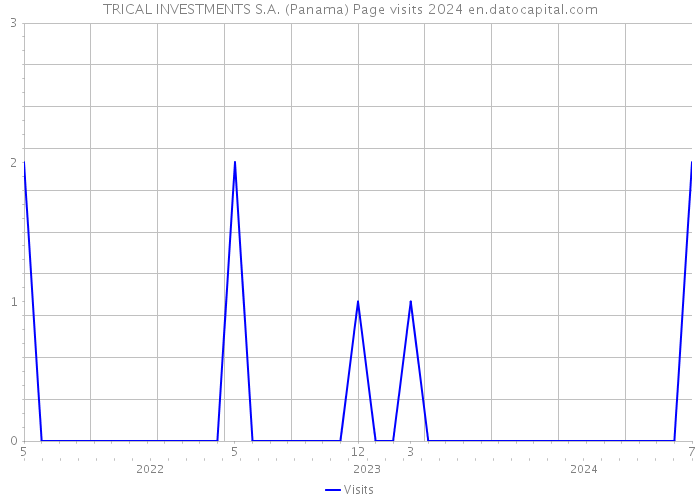 TRICAL INVESTMENTS S.A. (Panama) Page visits 2024 