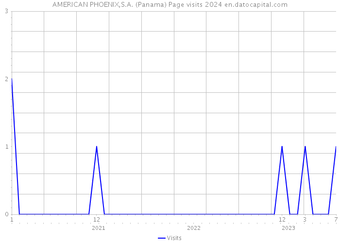 AMERICAN PHOENIX,S.A. (Panama) Page visits 2024 