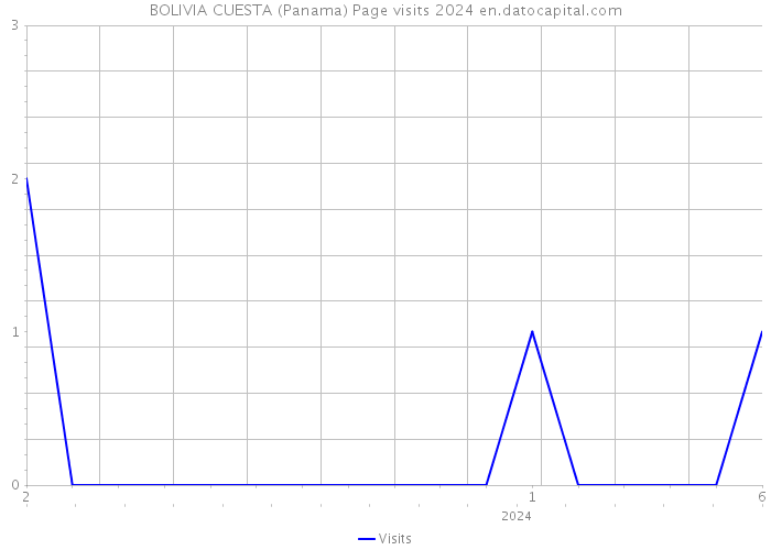 BOLIVIA CUESTA (Panama) Page visits 2024 