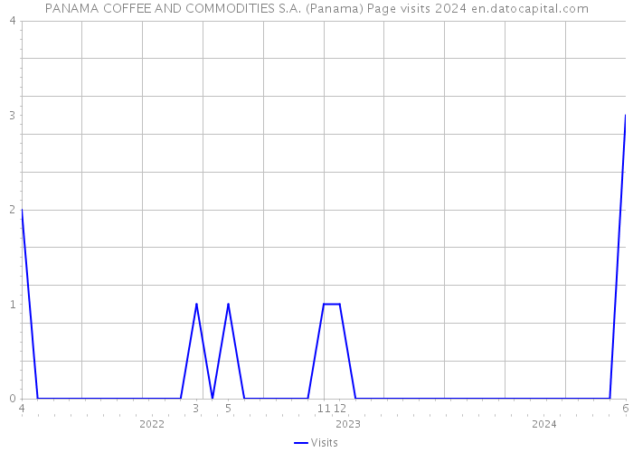 PANAMA COFFEE AND COMMODITIES S.A. (Panama) Page visits 2024 