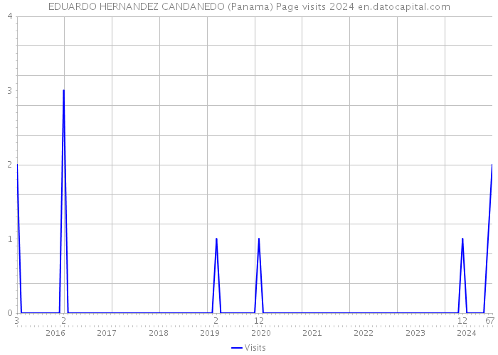 EDUARDO HERNANDEZ CANDANEDO (Panama) Page visits 2024 