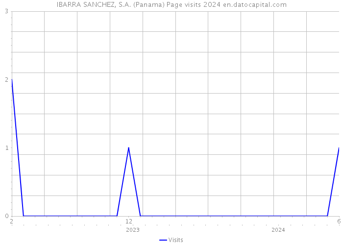 IBARRA SANCHEZ, S.A. (Panama) Page visits 2024 