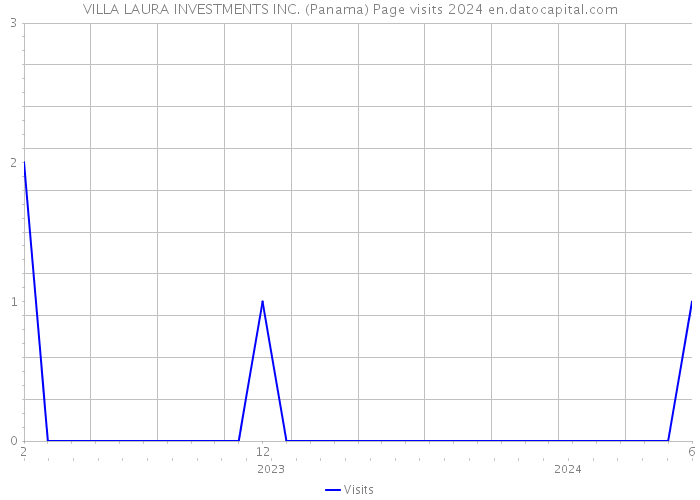 VILLA LAURA INVESTMENTS INC. (Panama) Page visits 2024 
