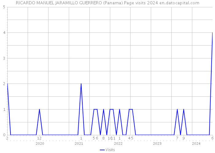 RICARDO MANUEL JARAMILLO GUERRERO (Panama) Page visits 2024 